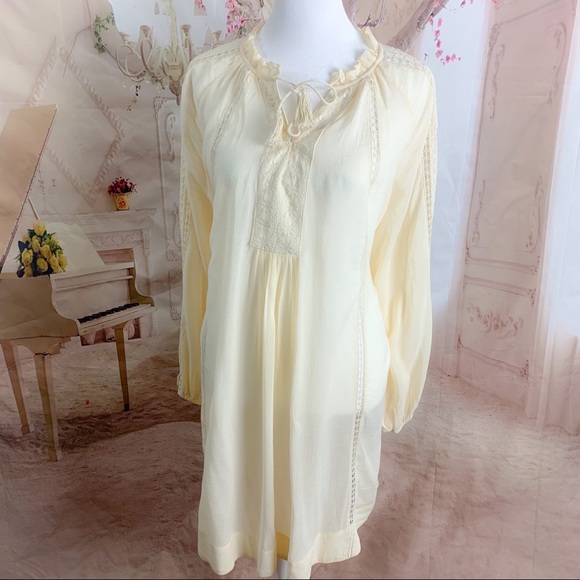 NEW Spell & Gypsy Collective Love Me Not Tunic Dress in Cream - Picture 4 of 15